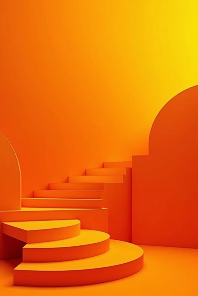 Square layout for instagram post in orange tones