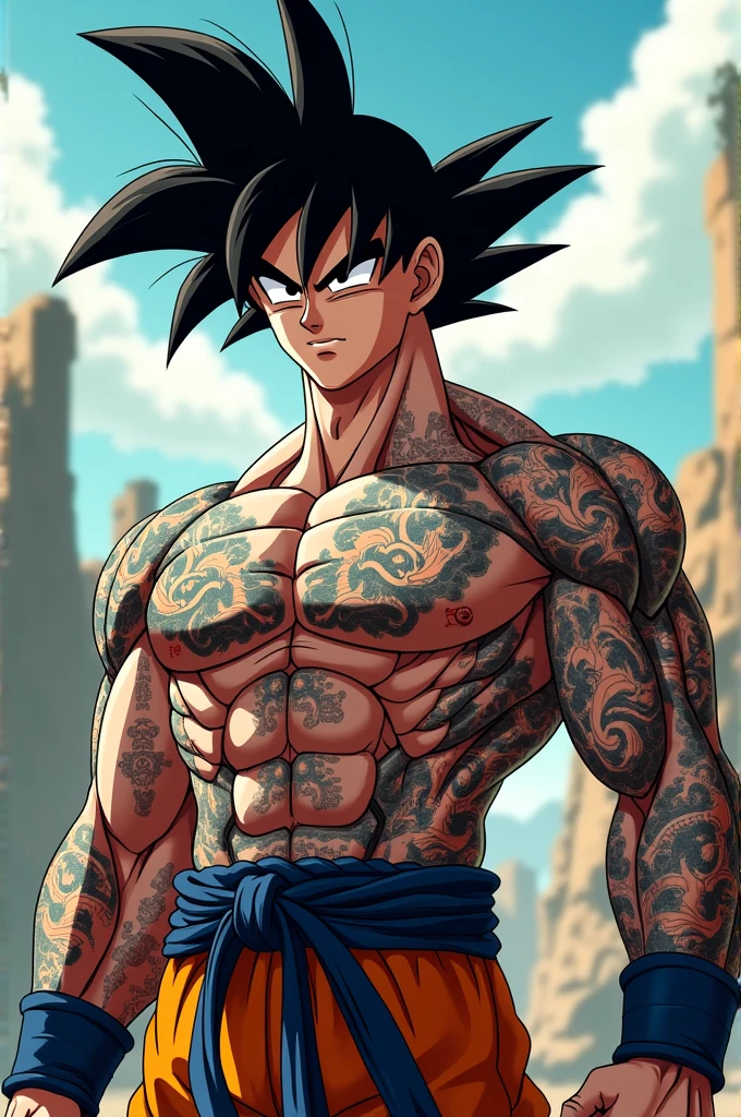 ((masterpiece, best quality)),(complex light), 1female,solo,upper body, goku black,black goku hair,black eyes, angry, green potara earrings, large breasts, wide hips, curvy, thin waist, red collar, solo girl, armpits, arms up, large breasts, wide hips, curvy, thin waist, black slingshot swimsuit, black arm sleeves, abs, muscular female, 6 pack, muscles, beach background, sexy