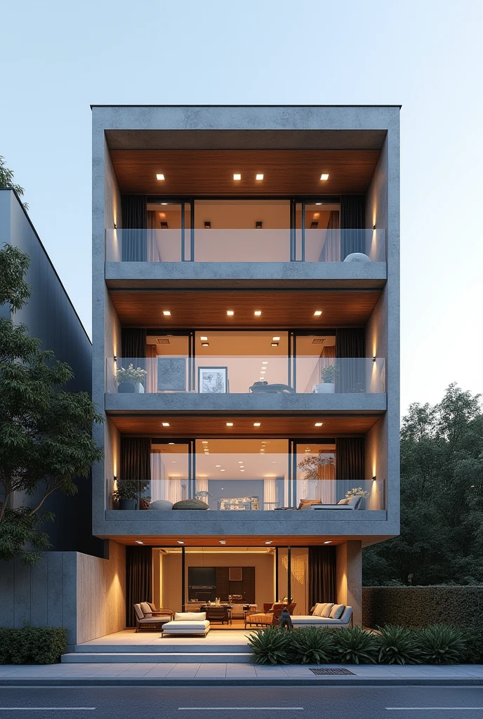 four-level duplex apartment 