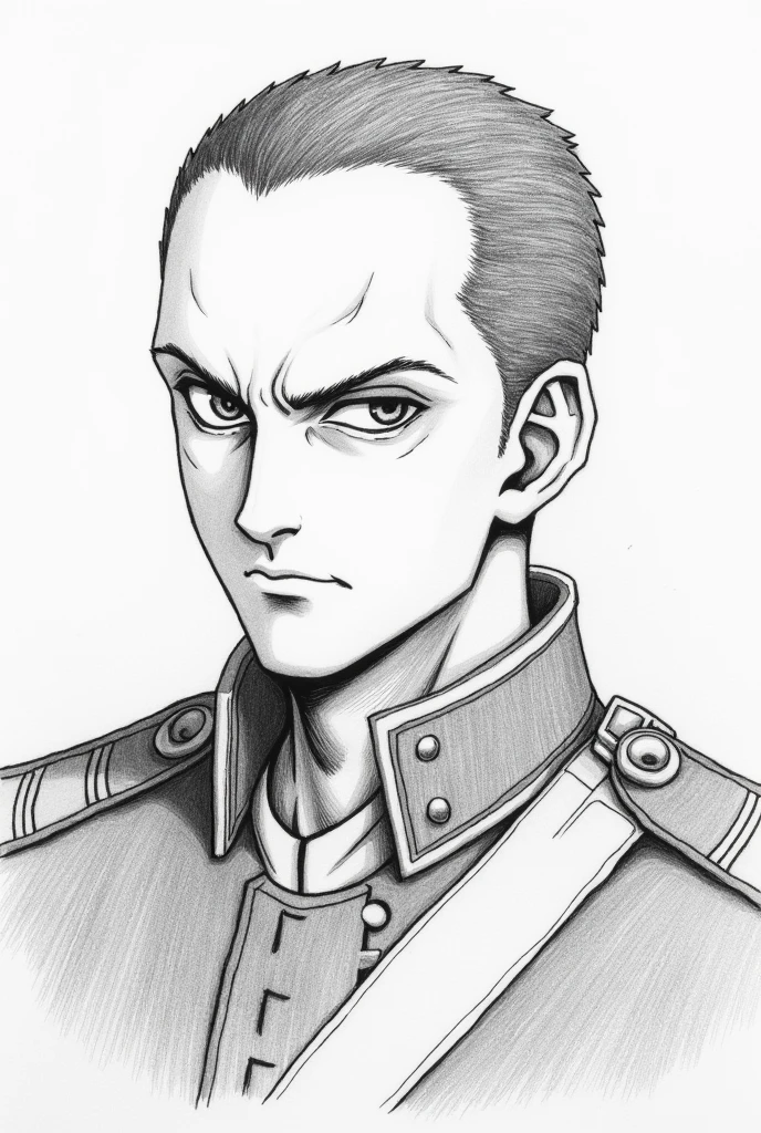 A basic pencil art of levi ackerman