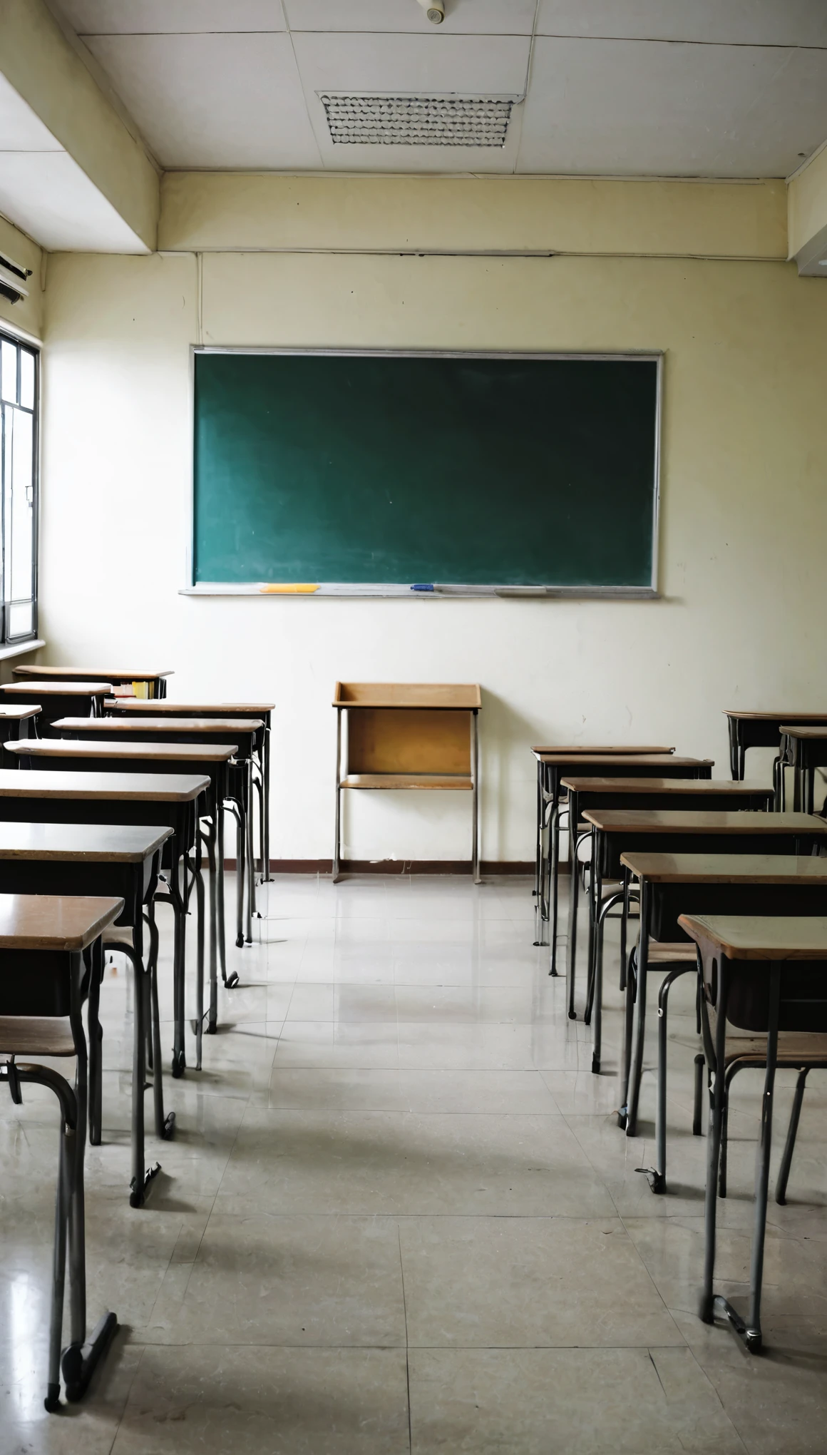 An empty classroom、