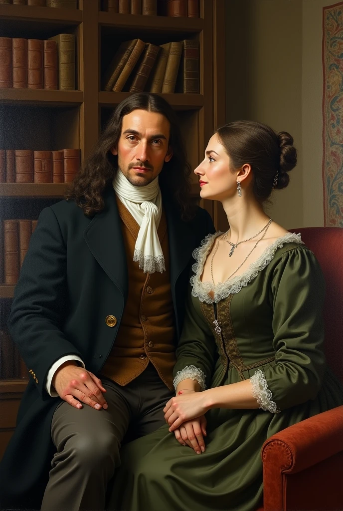 René descartes and his wife