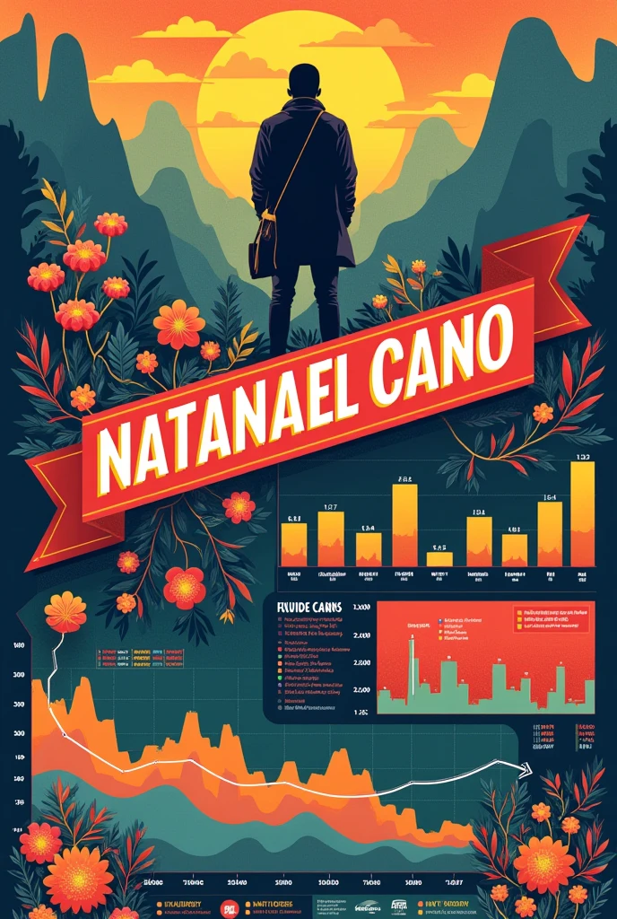 A graph about Natanael Cano's records