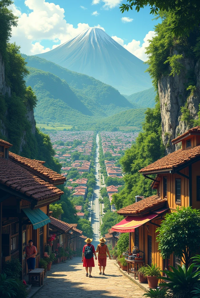 Do it in the form of the countries on the Caracas route,Venezuela to Bogota,colombia