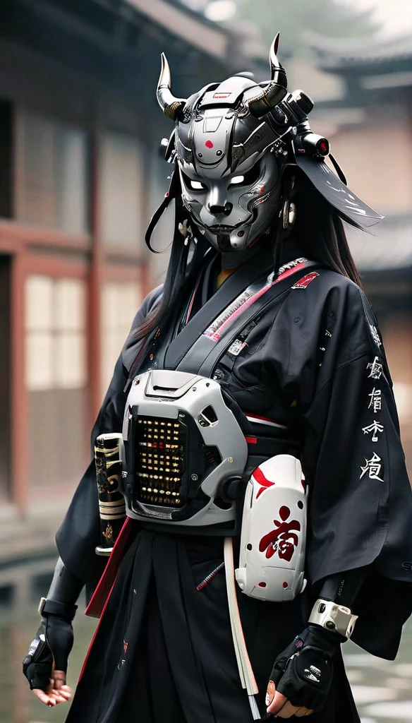 a samurai cyborg microchip group of people standing next to each other, yasuke px models, hone modern machinery geisha, ancient japanese samurai, female samurai, yokai samurai, japanese samurai, samurai with demon mask, smoke background ,katana.fan bing bing., ((steampunk style)), (mechanisms), fantasy, gear decoration, 