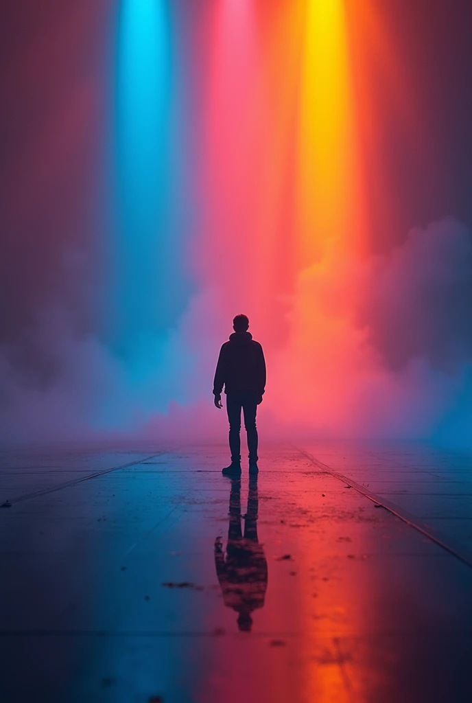 I have an Instagram and I want to publish content for people about the physics of light in everything, I need you to generate 5 images each describing the emotion that each color causes , images need to be 1:1 please