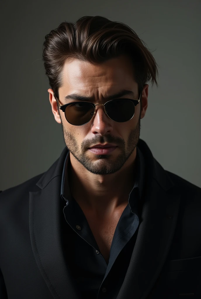The handsome guy in sunglasses is dismissive