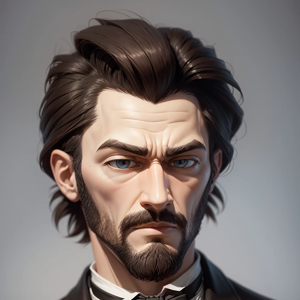 A douglass head, animated character