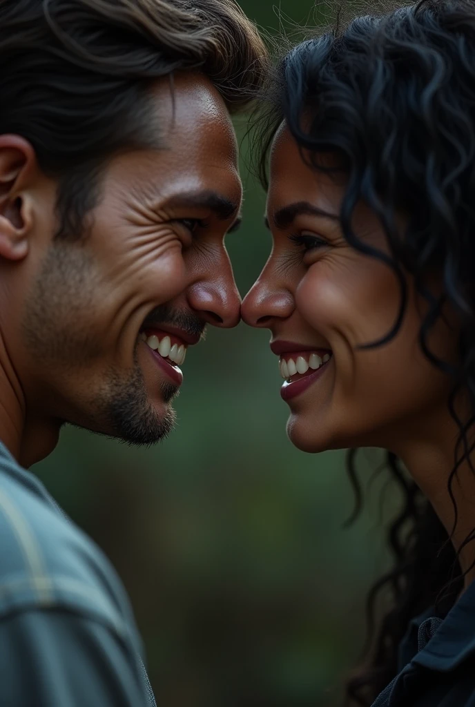 2 persons face smile is bad Any conversation