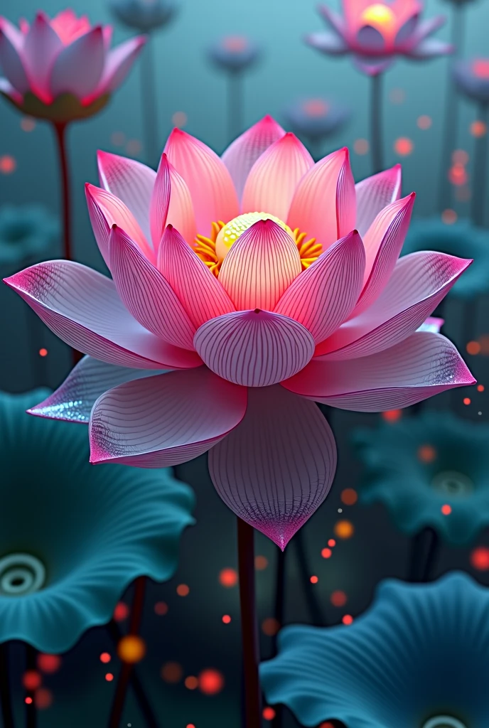 Psychedelic Lotus Flower,surreal fantasy flower,swirly vibrant colors,shiny petals,ethereal atmosphere,mystical nature,intricate patterns,Flowing forms,dreamy landscape,abstract background,beautiful detailed flower,extremely detailed petals,hight contrast,bright coloured,3D rendering,digitl art,conceptual artwork,photorealisitic,cinematic lighting,dramatic shadows,unearthly,psychedelic art,Visionary Art,Visionary Artist,award-winning art,work of art,best qualityer,8k,high resolution,ultra detali,realisitic
