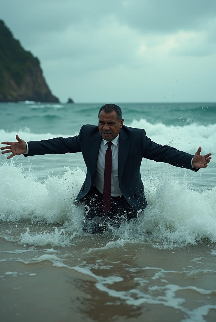 Angolan President Drowning on Beach