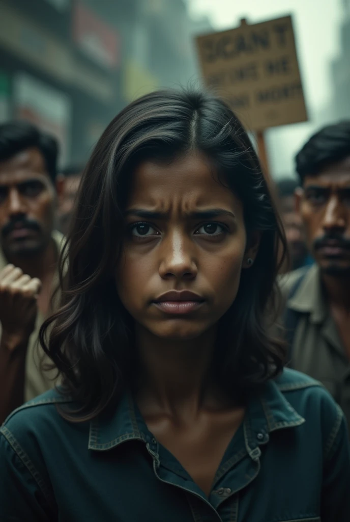 Create a YouTube thumbnail in Kolkata rape case 