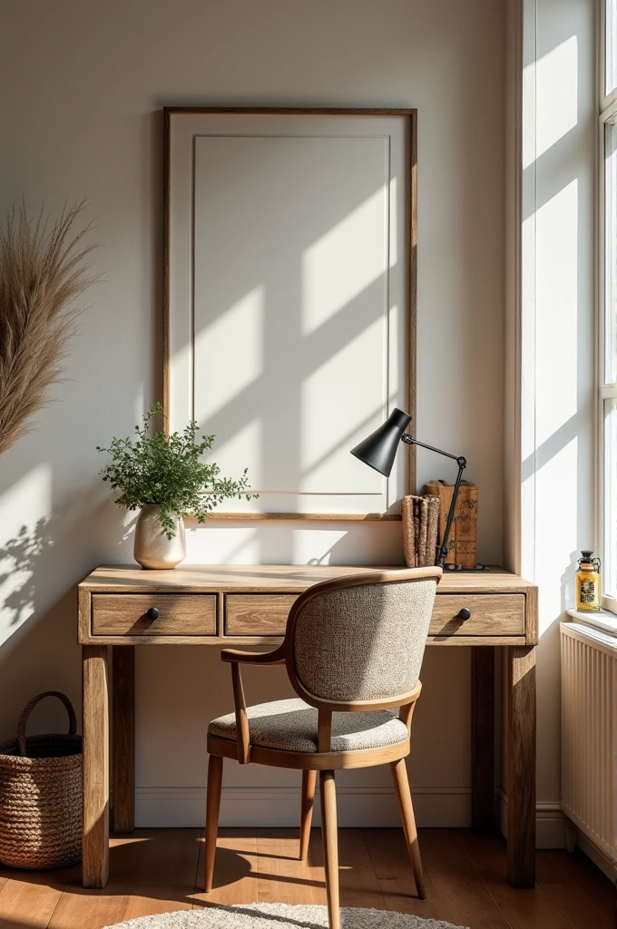  interior of the house, rustic feminine desk