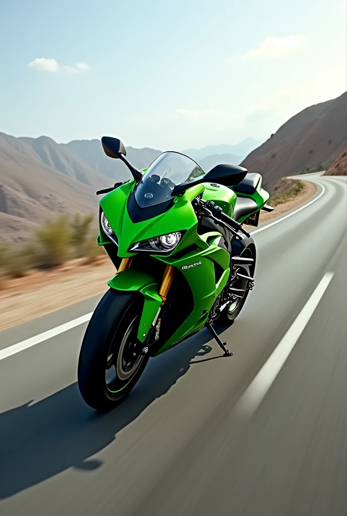 Kawasaki ninja zx10r in highway