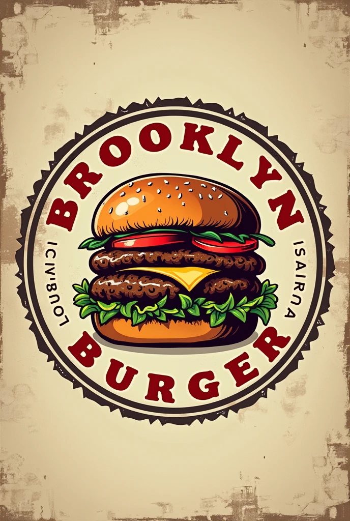 Consider a circular logo that features a burger in the center, with "Brooklyn Burger" wrapped around it. This can give a vintage diner feel.
