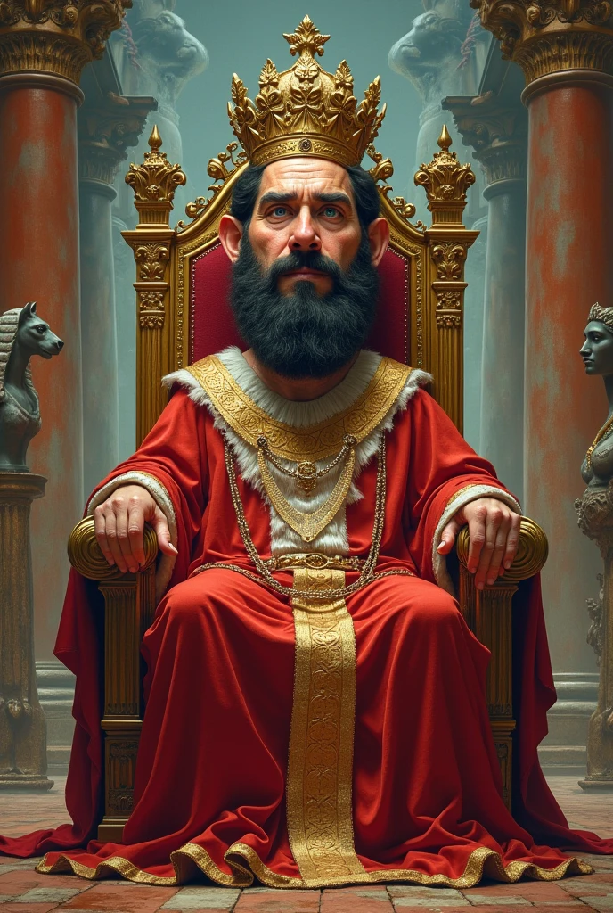 Oedipus being king in caricature