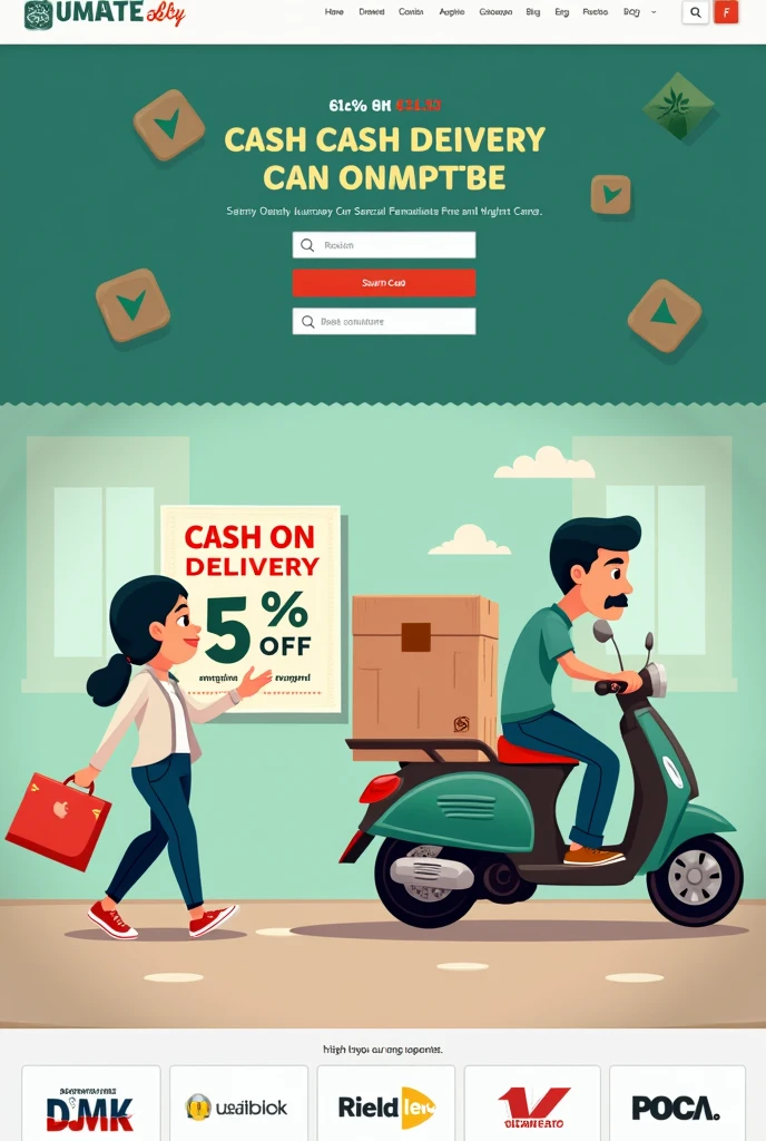 Create an offer for online shopping in Pakistan write that cash on delivery and get coupon code