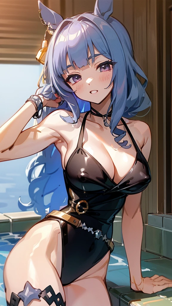 ((masterpiece))、(((Highest quality)))、hot spring、Swimwear、Erect nipples
