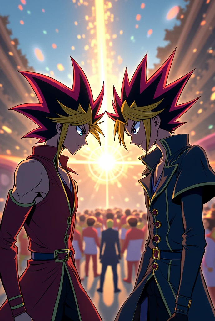 Yu gi and kaiba playing for brazuka