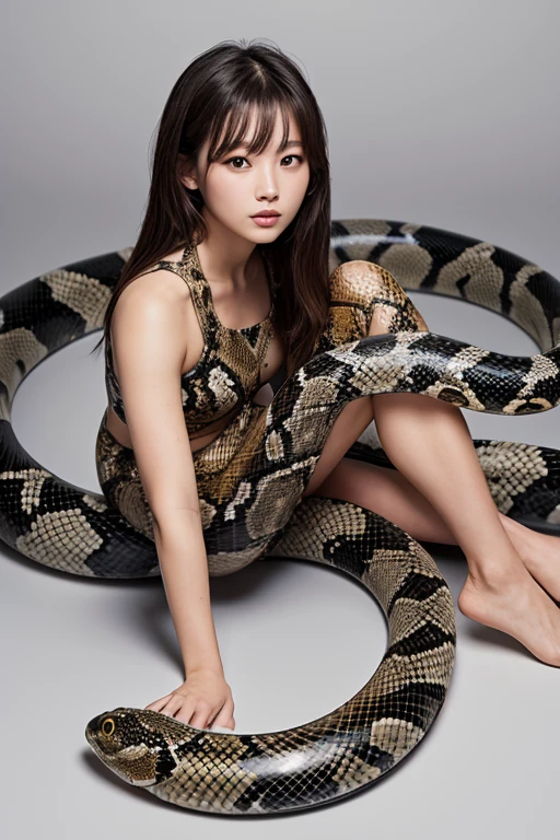 female、The lower body is a snake