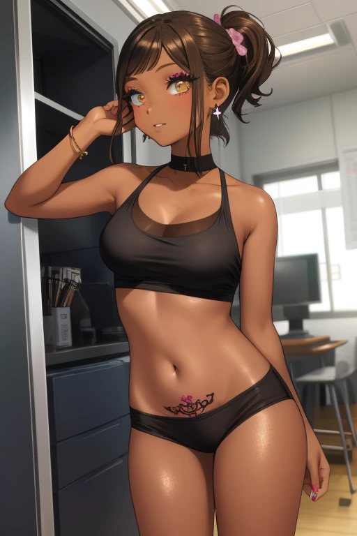 (best quality, high resolution, UHD, RTX, pixel perfect, depth of field, 4k), highly detailed, beautiful anime girls, beautiful art style, 1 girl, solo, short hair, open bangs, middle hair bangs part, dark red hair, glasses, (black eyes:1.4), (round eyes), (beautiful eyelashes), (realistic eyes), (detailed face), (blush:1.2), (fine texture:0.75), (realistic texture:0.65), (photorealistic:1.1), CG anime style, bright color, extra large breasts, cleavage, busty, (dynamic angle), perfect body, POV, dynamic pose, looking at the viewer, fashionable handbag, 1 diamond necklace, hoop earrings, shy smile, tsundere, mall, stand, (sweaty), full of sweat,(armpits), ( sexy lingerie), bra, black thighs socks, 45 years old woman, full body view, seamless panties, wet body, shiny, full of sweat, hard nipples, big thighs, slut, lot of used condom placed on panties, fat, viewing ass, massive fart