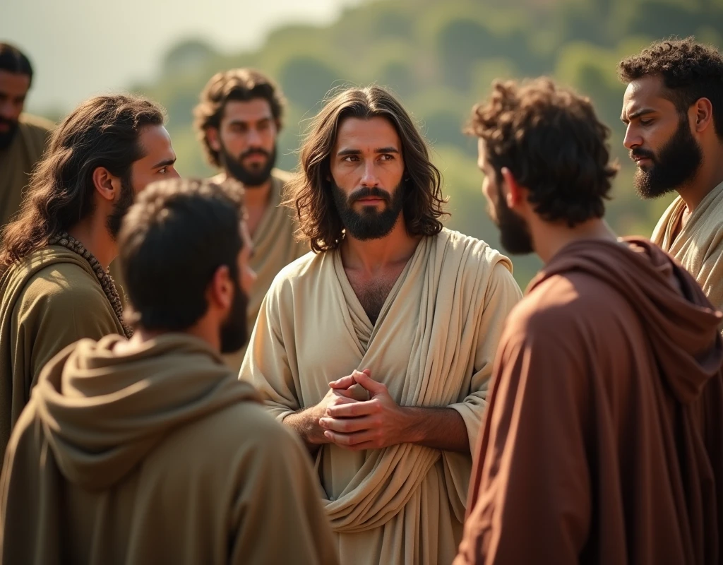 We need a high quality image of a jesus with his friends