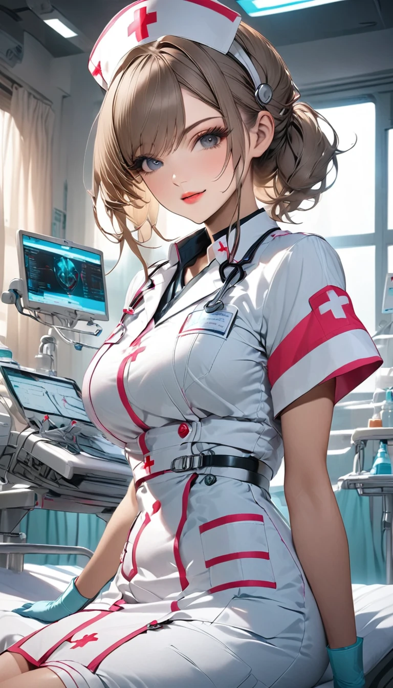 attractive nurse, 