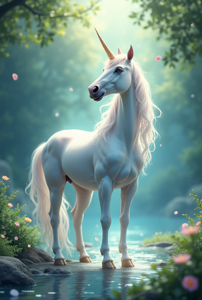 Illustrate a unicorn, Whole body