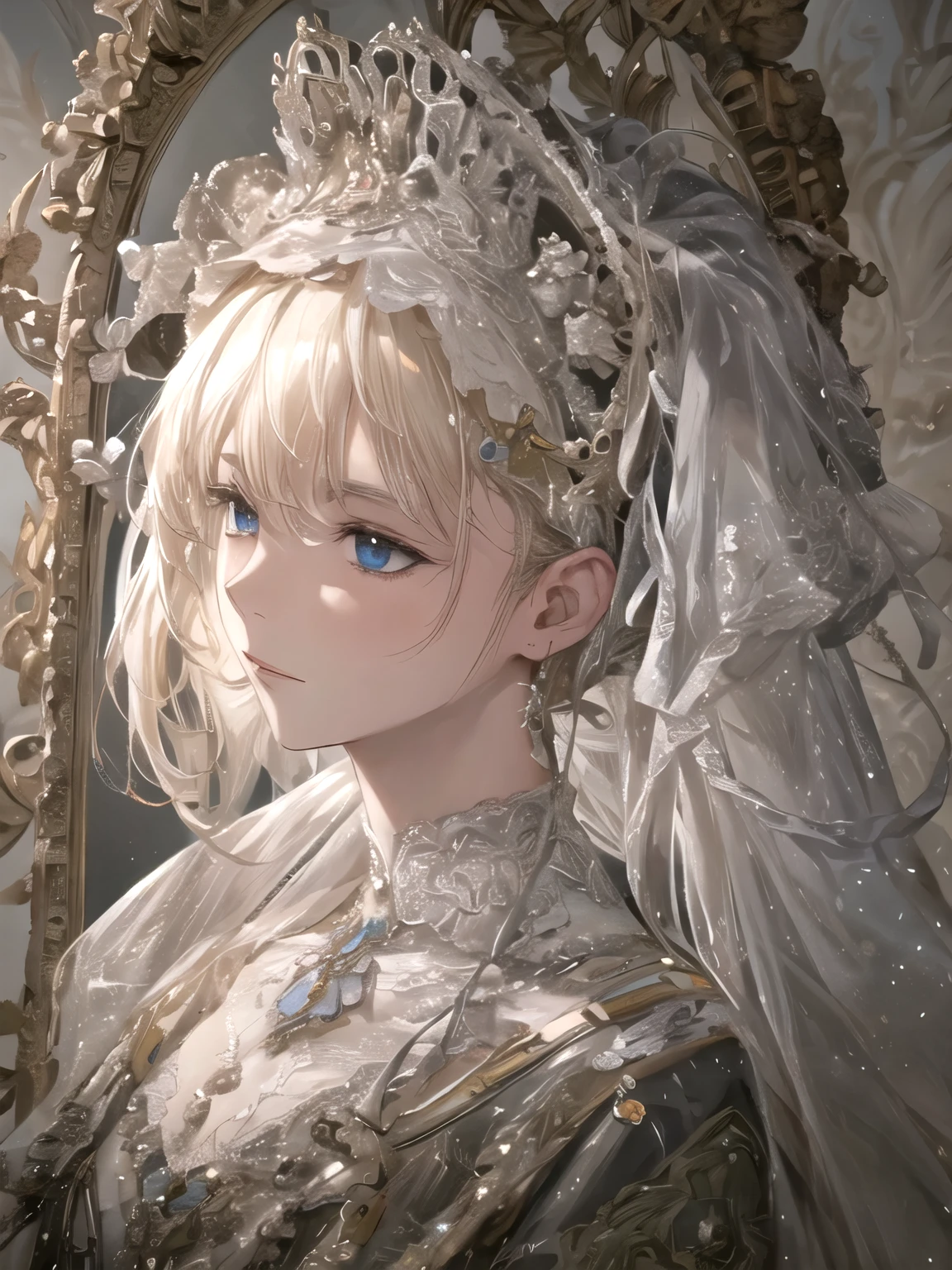 One person,alone, Highest quality, masterpiece, High resolution, original, Highly detailed wallpaper,