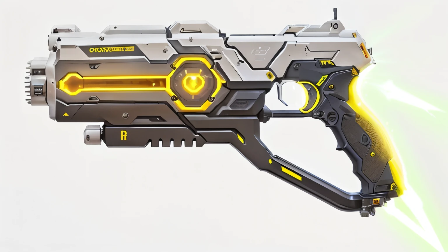 Overwatch,Close-up of a gun with and black handle, Weapon Design, Weapons of the future shotgun, Gauss Rifle, Laser Rifle, a Laser Rifle, futuristic gun, Sci-fi weapons, Pulse Rifle, Futuristic pistol, Weapons of the future, Realistic design, Weapon concept art, Energy Rifle, Laser gun, Laser Rifles, Futuristic ault Rifle, Weapon Concept Art, Plasma Gun