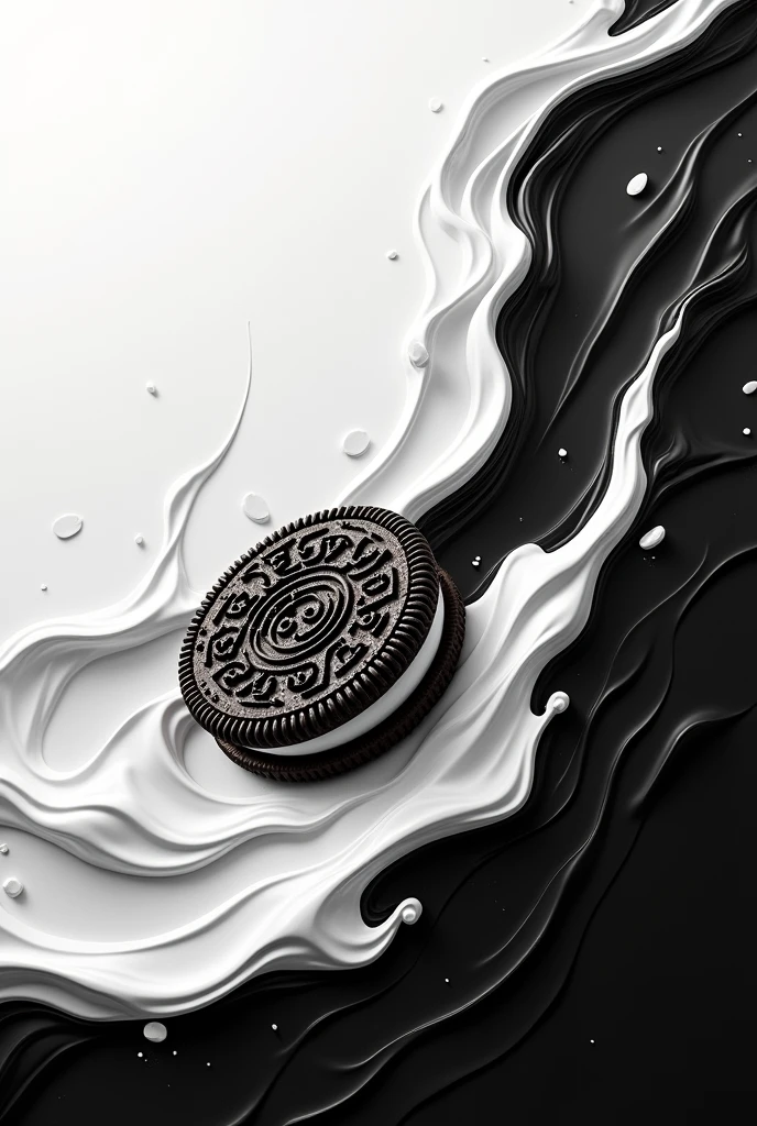 draw me background combination of oreo and coca cola colors: White and black