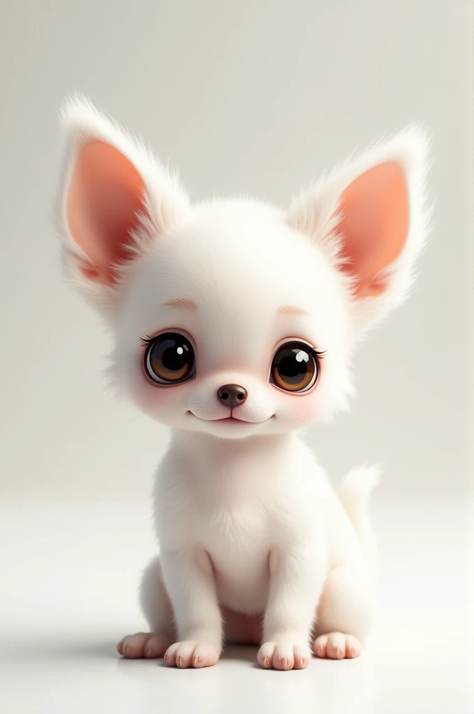 A white male Chihuahua dog