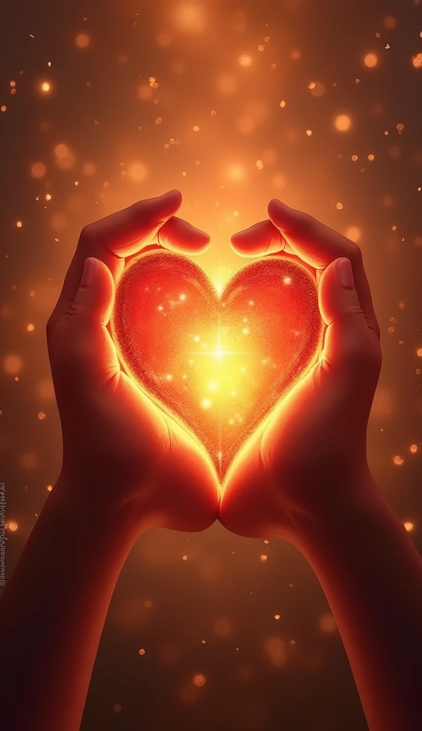 A symbolic image of two hearts intertwined with each other, glowing with a soft light. The background is a blend of warm colors like red, orange, and gold, representing the deep connection and love shared between the couple. This image captures the essence of "Tere naal dil lagya, Mera pyaar tere sang ragya."