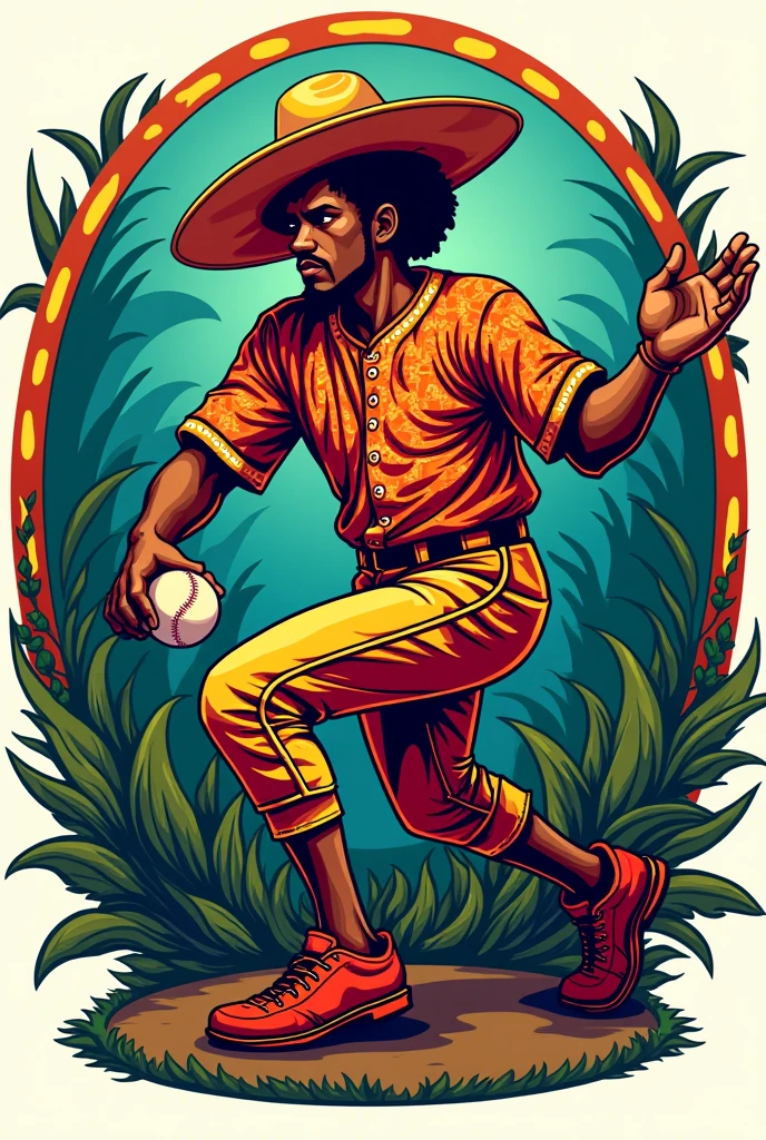 Generate a logo for a Creole ball team called Subgerencia 1