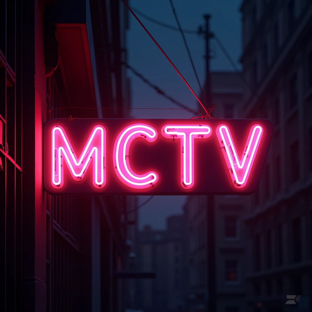 MCTV neon sign