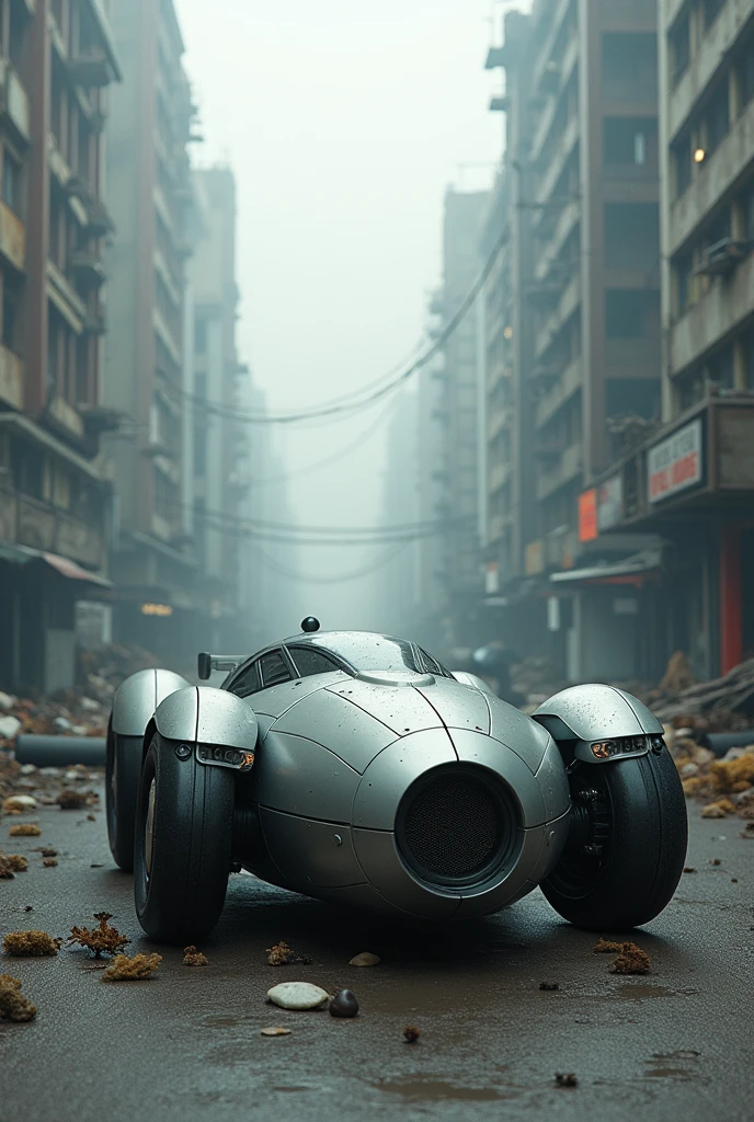 Create a robotic matter car, on pollution