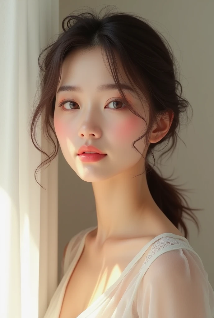 A real girl whose height should be 5.5 feet and she should be and she should be fair and beautiful and her cheeks should be pink