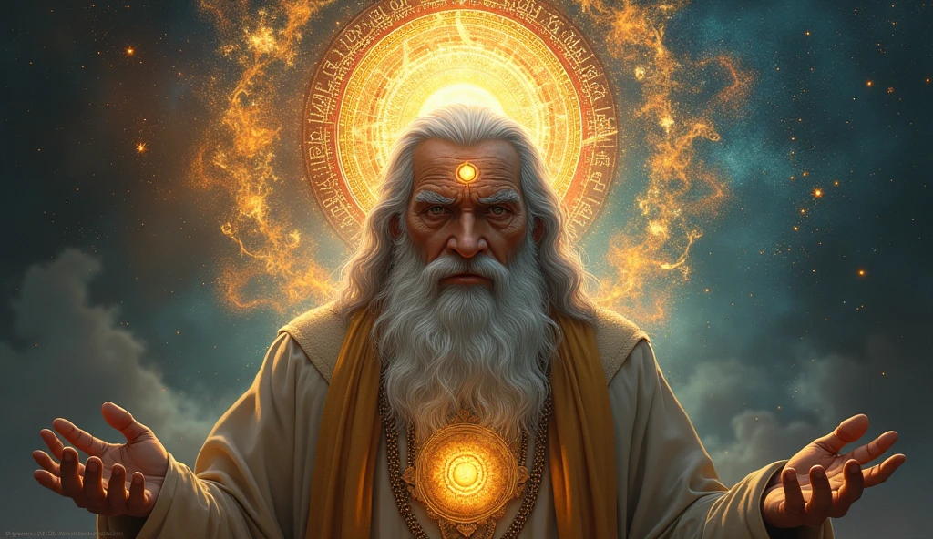 Trivedi is one with &#39;triple vision&#39;, or someone who is able to see the past, present, e futuro. The spiritual connotation is that a Trivedi is a master of time and can see into the past e futuro.
I need you to create an image symbol for the political name Trivedi. 