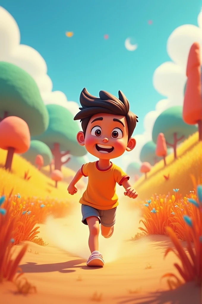 Make a cartoon video of running style