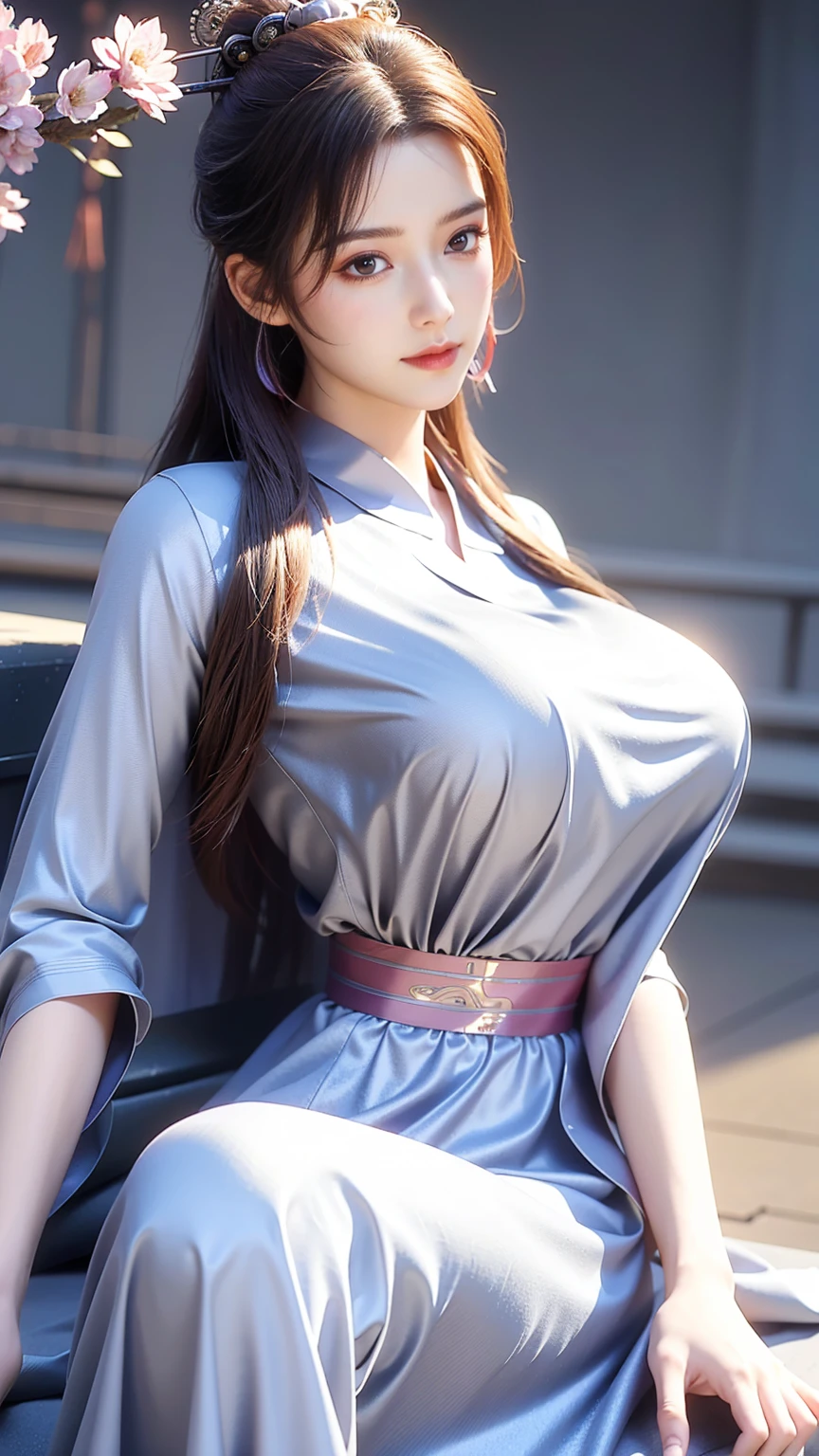  (masterpiece, top quality, best quality, official art, beautiful and aesthetic:1.2), (beautiful face), 
extremely detailed,colorful,highest detailed, (sitting on bed), bright eyes, (huge breast:1.29), (chinese dress:1.56), 
