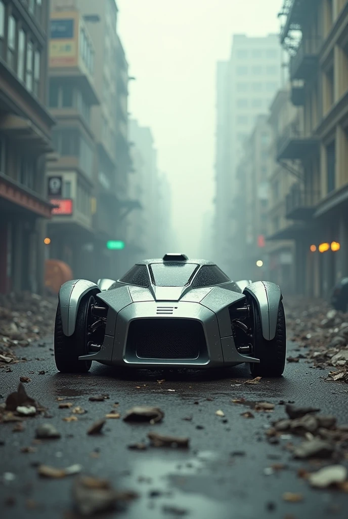 Create a robotic matter car, on pollution