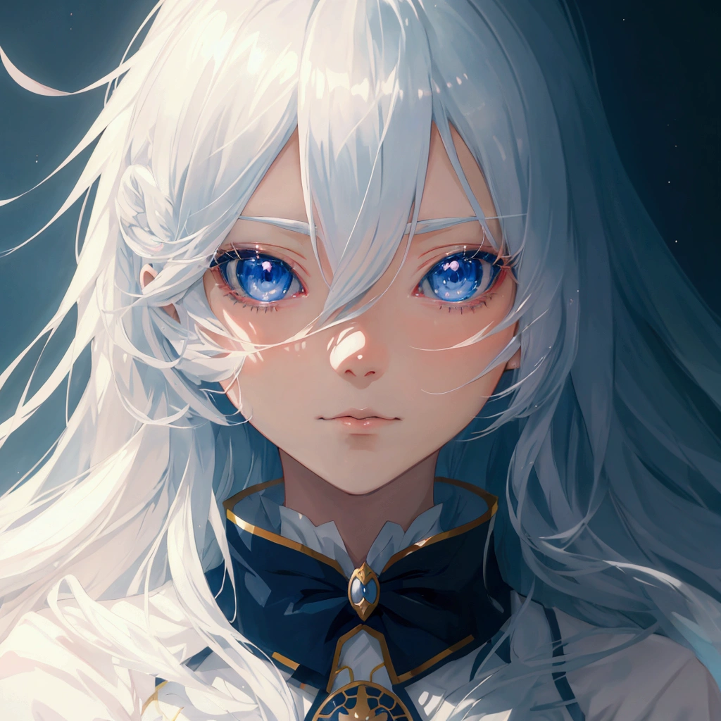 Anime girl with long white hair and blue eyes, Stunning anime face portraits, detailed Digital Animation Art, Detailed portrait of anime girl, Beautiful anime portrait, Portrait Anime Girl, cute Anime Girl Portraits, Digital Animation Art, Anime Girl Portrait, Anime style 4k, cute Anime Girl Portrait, Anime Art Wallpaper 4K, Anime Art Wallpaper 4K, Digital Anime Illustration