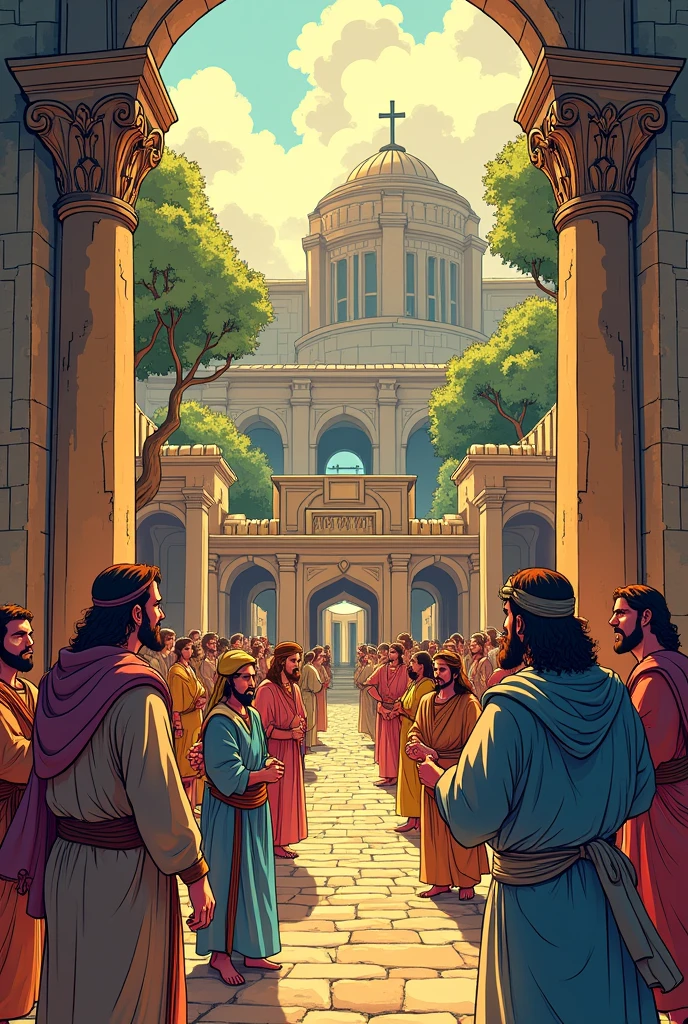 Turn a Bible story into a coloring comic