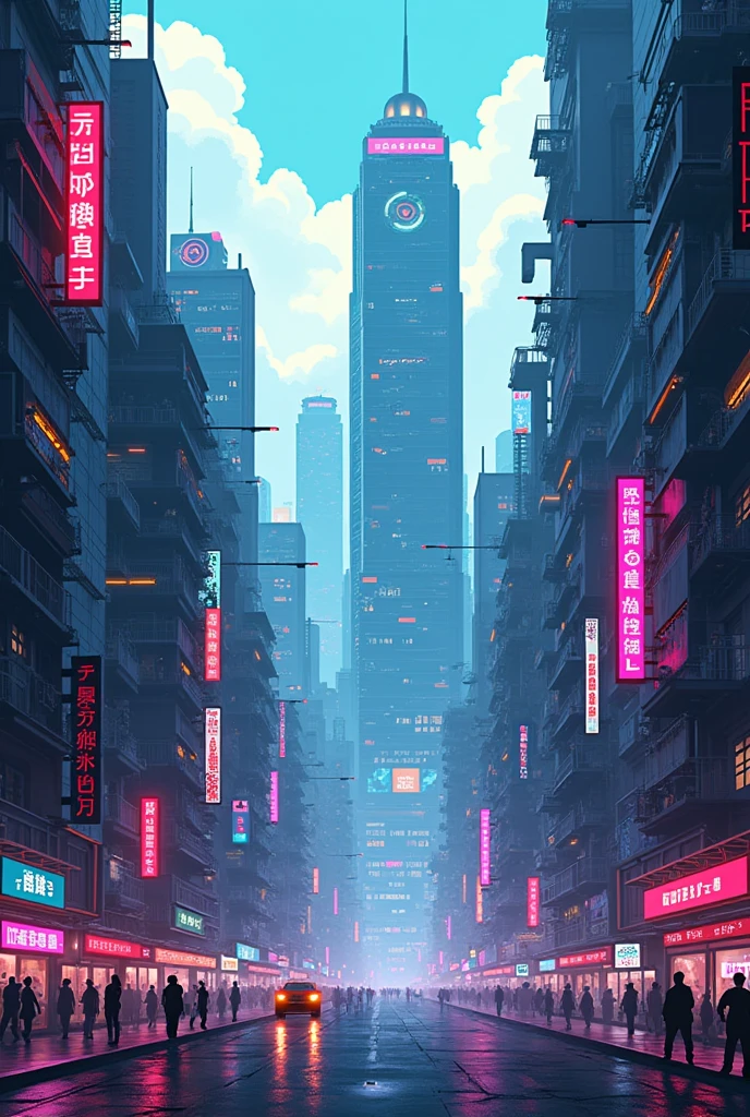 Pixel Style,A Hong Kong Cyber City,8k
