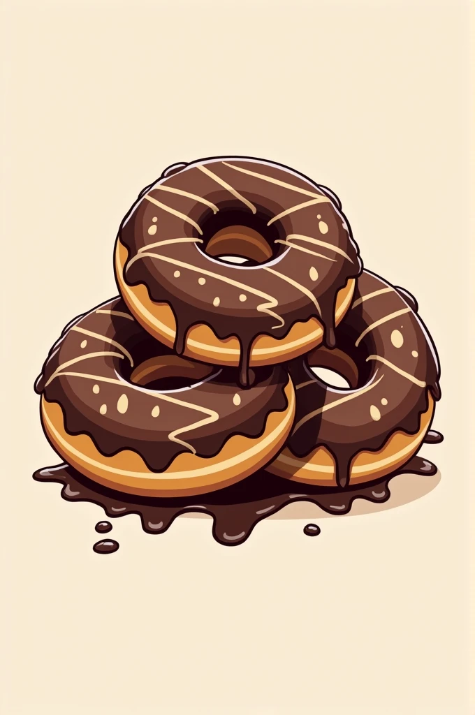 Logo of chocolate covered donuts and waffles with the name of delicia bites