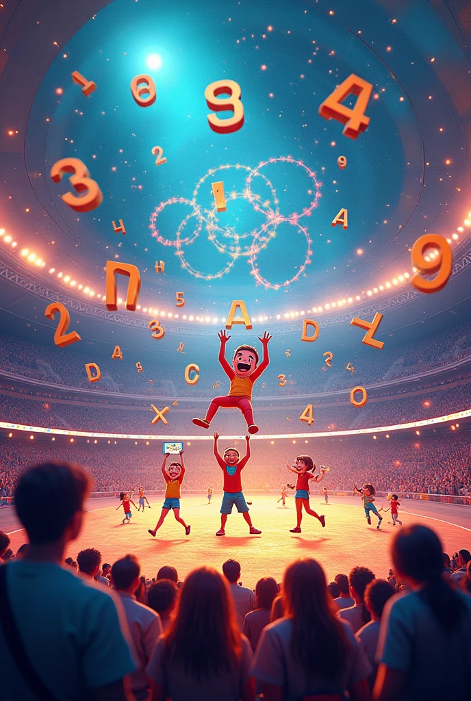 WELCOME TO THE 2024 MATH OLYMPICS, THAT CONTAINS MATHEMATICAL SIGNS AND NUMBERS.