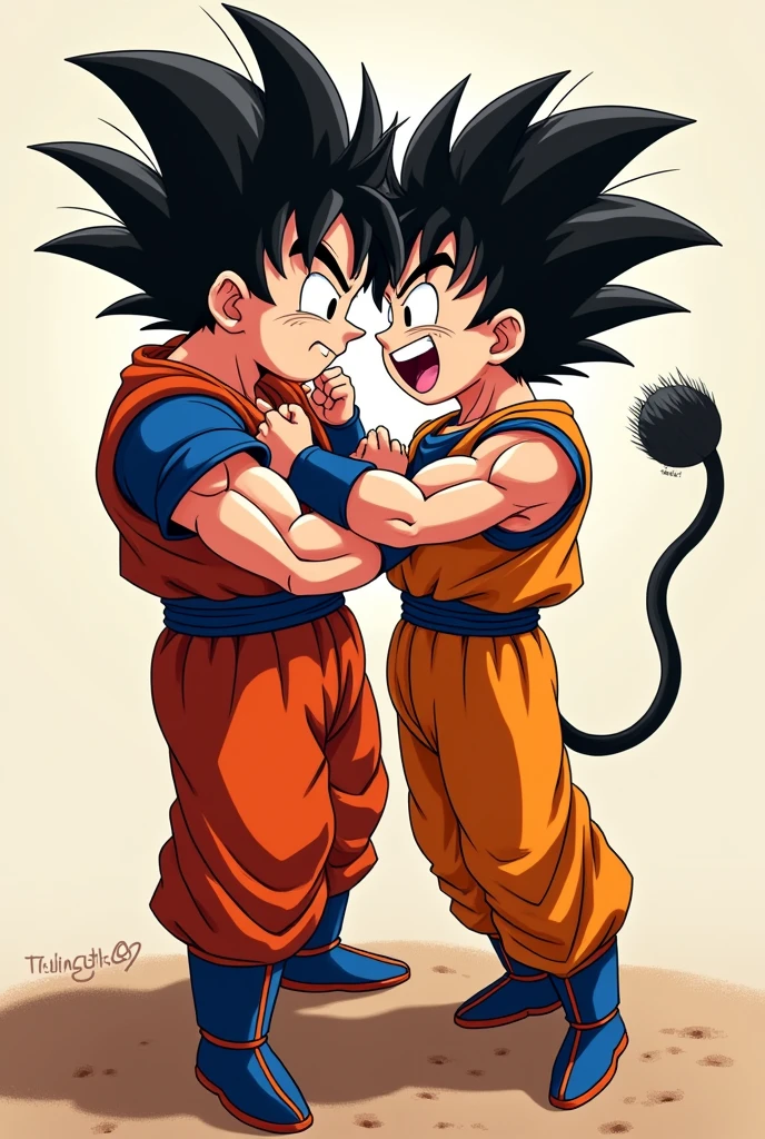 Goku eating Vegeta's ass