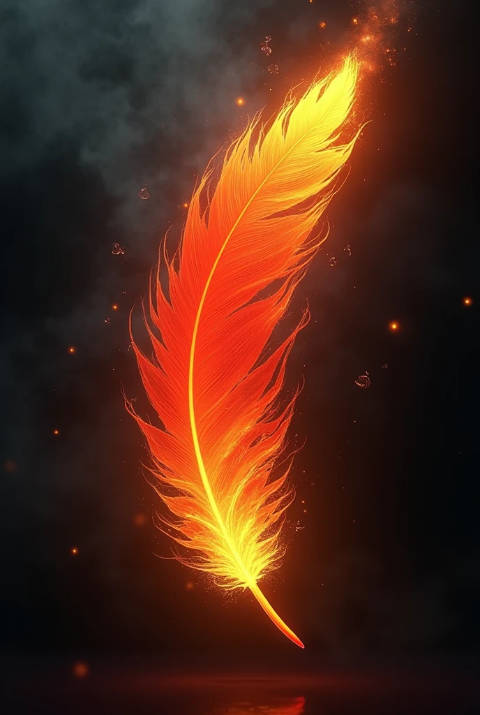 Phoenix feather burning