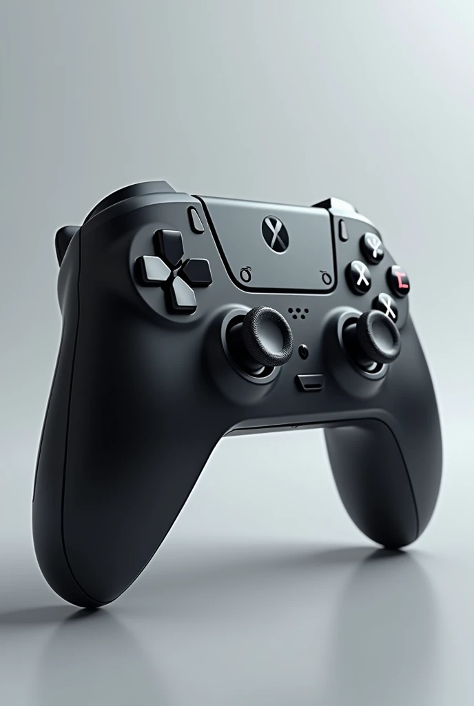 Futuristic black PNG controller detailed 4K