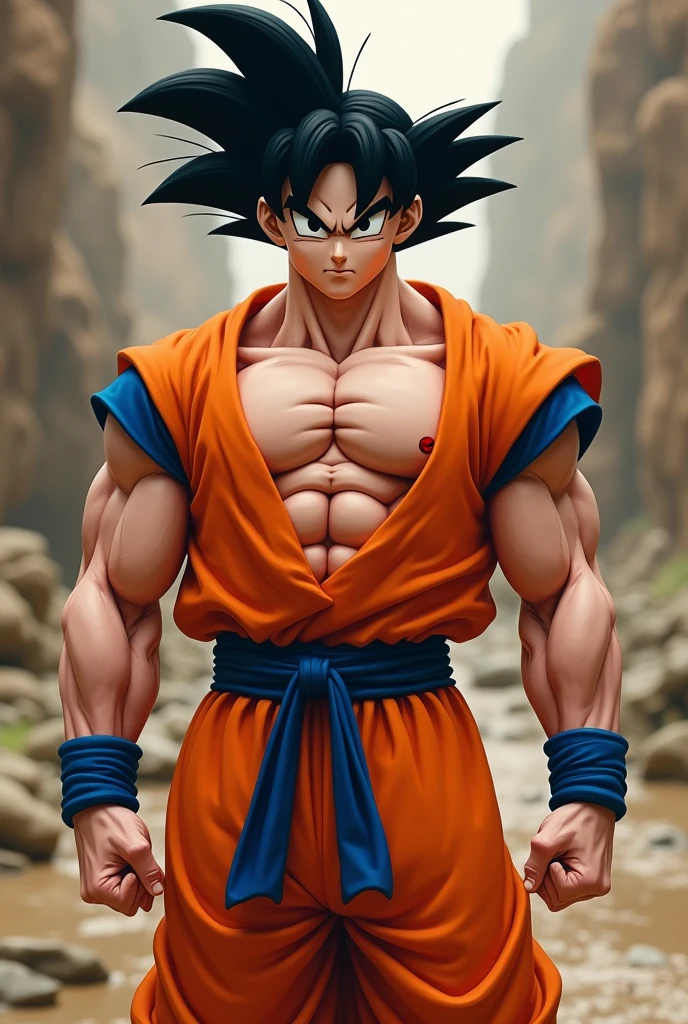 Goku of exposed penis